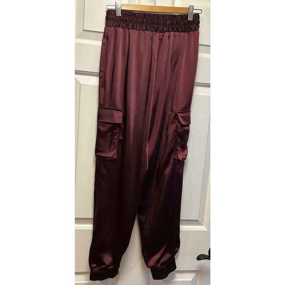 Joe's Jeans Darya Jogger Pants Cargo Womens S Drawstring Waist Zinfandel, Size S - Picture 3 of 6
